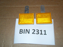 Load image into Gallery viewer, Pair of NOS CEV 174 Amber Reflectors