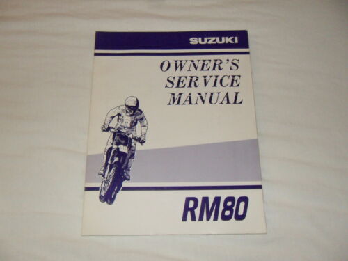 Suzuki Owner's Manual RM80 Printed in 2000 in Japan # 99011-02B76-03A