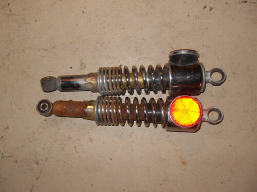 1973 Kawasaki S1 250 Rear Shocks with Reflectors '72 73 S2 Triple