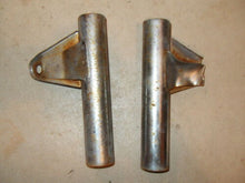 Load image into Gallery viewer, 1979 Indian Moped - Pair of Chrome Fork Ears - Headlight Mounts