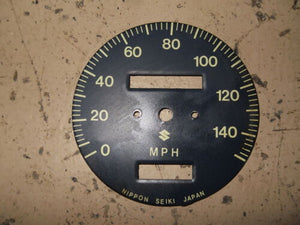 1972 Suzuki GT550 - Speedometer Gauge Face Plate (Metal)