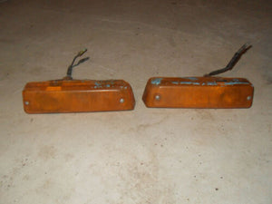 1969 Datsun 510 Bluebird Wagon - Pair of Front Parking Turn Amber Lights