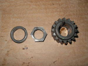 1979 Suzuki DS100 - Primary Drive Gear with Nut and Spacer