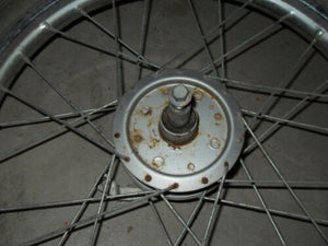 1982 Honda Urban Express NU50 Moped - Front Wheel / Rim with Brake Plate