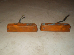 1969 Datsun 510 Bluebird Wagon - Pair of Front Parking Turn Amber Lights