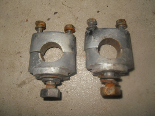 1975 TY80 Yamaha Trials Motorcycle - Pair of Handlebar Clamps
