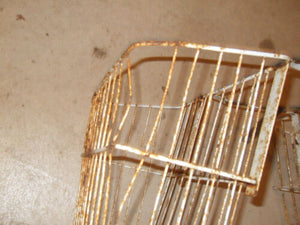 Vintage Moped - Rear Luggage Carrier - Wire Baskets