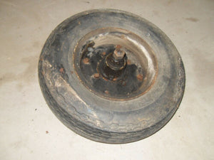 1960 Mitsubishi Silver Pigeon C75 Scooter - Rear Wheel - Brake Hub - ARCO Tire