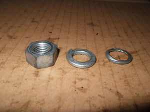 1965 Suzuki B100P B100 - Flywheel Nut and Washer