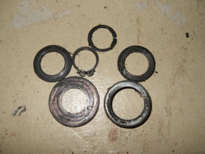 1978 Motobecane 50V Moped - Pulley Dust Cover + Washer + Circlips