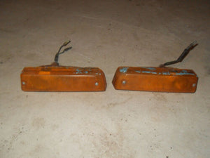 1969 Datsun 510 Bluebird Wagon - Pair of Front Parking Turn Amber Lights