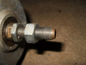 Motobecane Moped - Mag Rim Hub with Brake Plate and Axle