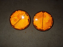 Load image into Gallery viewer, 1980 Motobecane Traveler Moped - Pair of Amber Reflectors