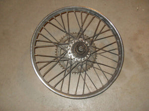 1978 Batavus Moped - Rear Rim and Brake Plate