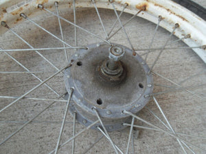 1993 Jawa 210 Moped - 16'' Front Wheel / Rim with Brake Plate and Axle