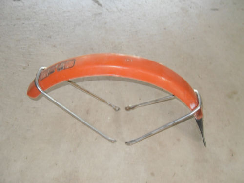1979 Honda Express NC50 Moped - Front Fender with Mudflap - Orange