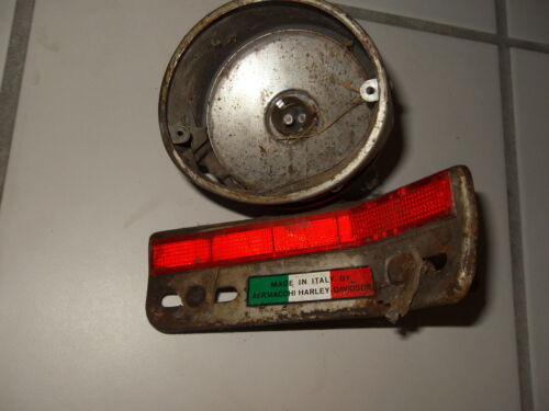 1974 Harley Davidson Aermacchi AMF Z90 - Tailight with License Plate Bracket