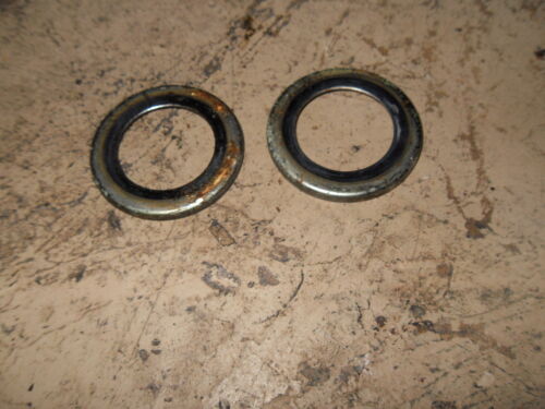 1965 Suzuki K15 K11 P HillBilly 80cc - Pair of Chrome Fork Ear Trim Rings