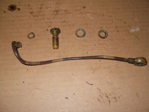 1965 Suzuki B100P B100 - Oil Line with Banjo Bolts and Inlet Bolt