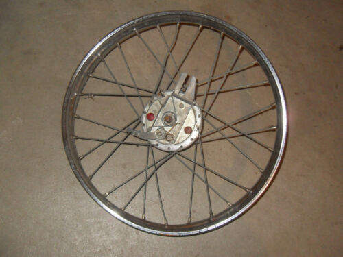 1978 Batavus Moped - Front Rim (Bent) with Brake Plate and Speedo Drive