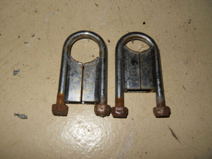 1978 Motobecane 50V Moped - Pair of Handlebar Clamps