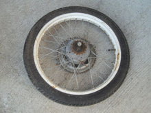 Load image into Gallery viewer, 1993 Jawa 210 Moped - 16'' Rear Wheel / Rim with Brake Plate, Axle and Sprocket