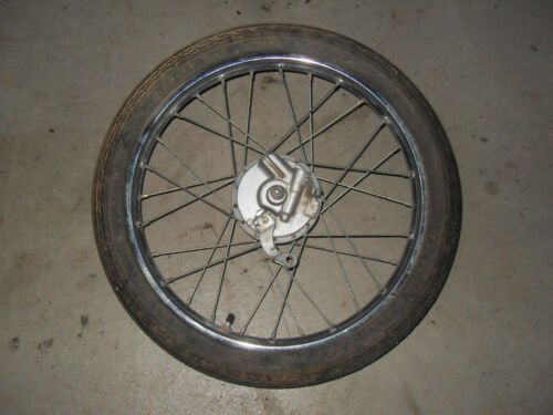 1982 Honda Urban Express NU50 Moped - Front Wheel / Rim with Brake Plate