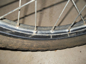 1982 Honda Urban Express NU50 Moped - Front Wheel / Rim with Brake Plate