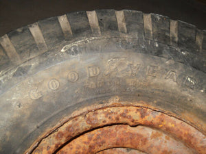 Vintage Truckster Wheel with Good Year 5.70/5.00 x 8 Tire