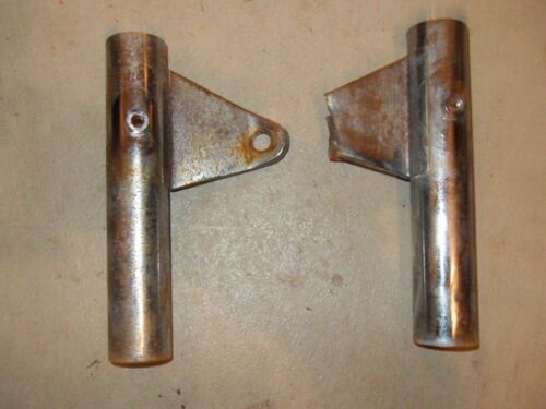 1979 Indian Moped - Pair of Chrome Fork Ears - Headlight Mounts