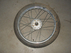 1982 Honda Urban Express NU50 Moped - Front Wheel / Rim with Brake Plate