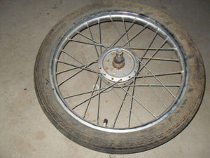 1982 Honda Urban Express NU50 Moped - Front Wheel / Rim with Brake Plate