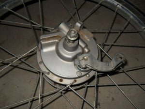1982 Honda Urban Express NU50 Moped - Front Wheel / Rim with Brake Plate