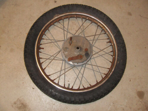 1975 Harley Davidson Aermacchi AMF SXT 125 - Front Wheel / Rim with Brake Plate