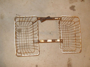 Vintage Moped - Rear Luggage Carrier - Wire Baskets