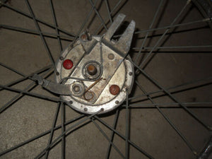 1978 Batavus Moped - Front Rim (Bent) with Brake Plate and Speedo Drive