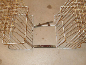 Vintage Moped - Rear Luggage Carrier - Wire Baskets